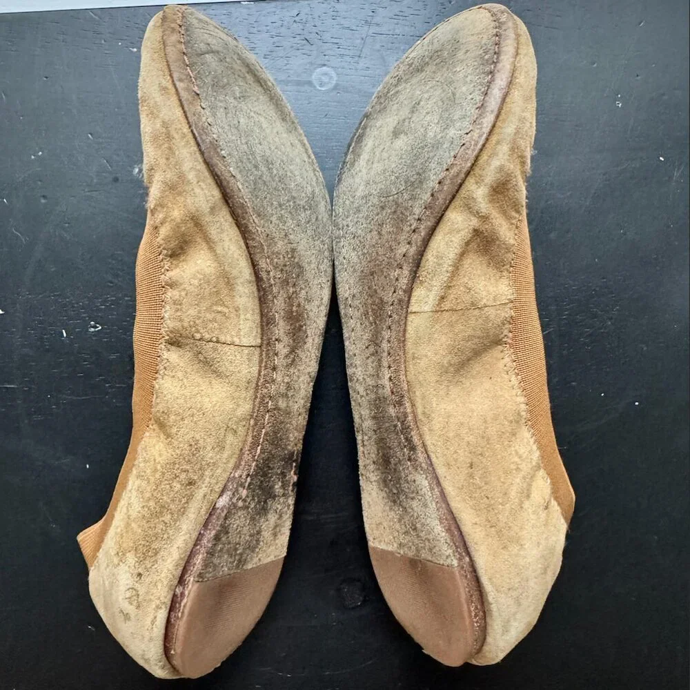 TORY BURCH Caroline Suede Ballerina Flats - Picture 12 of 12